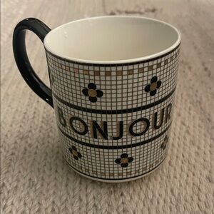 Bonjour Bistro Tile Mosaic Mug from Anthropologie.